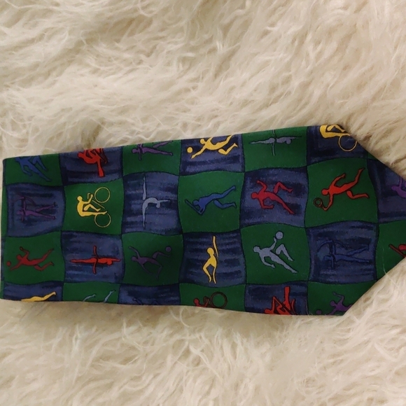 John Henry Other - Men's 100% Silk  Vintage Olympic Games Tie